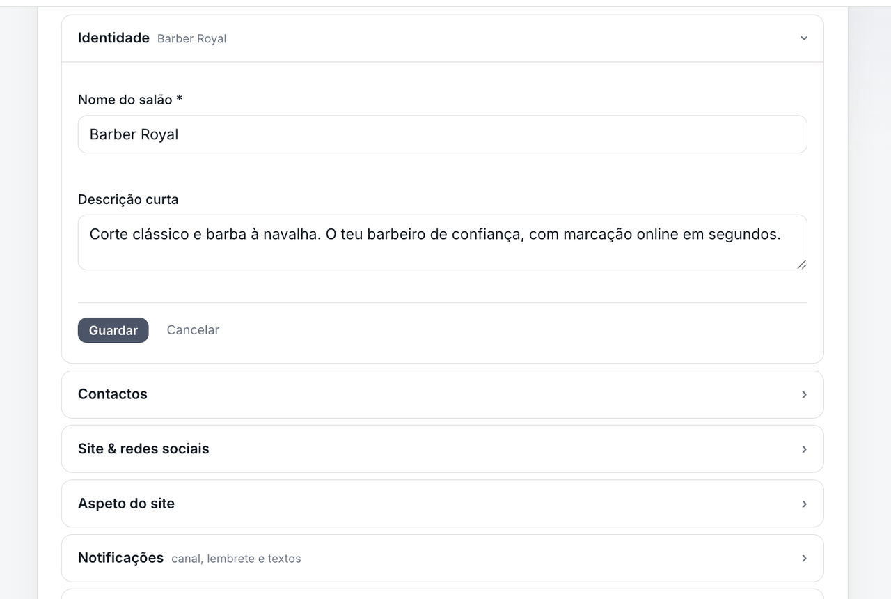 Aceitas só o que